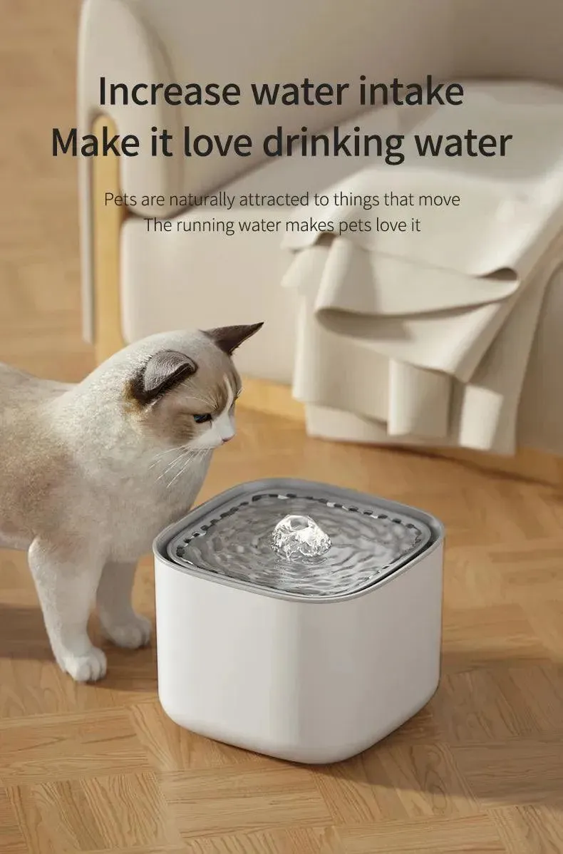 3L Cat Water Fountain Auto Recirculating USB Electric