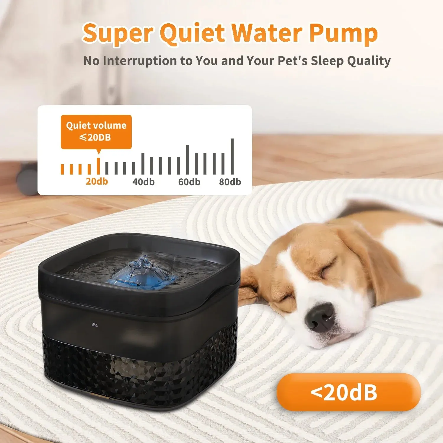 5.5L/9L Dog Drinking Bowl Pet Water Fountain with Ultra-Quiet Pump for Multiple Cats or Dogs Automatic Cat Drinking Dispenser