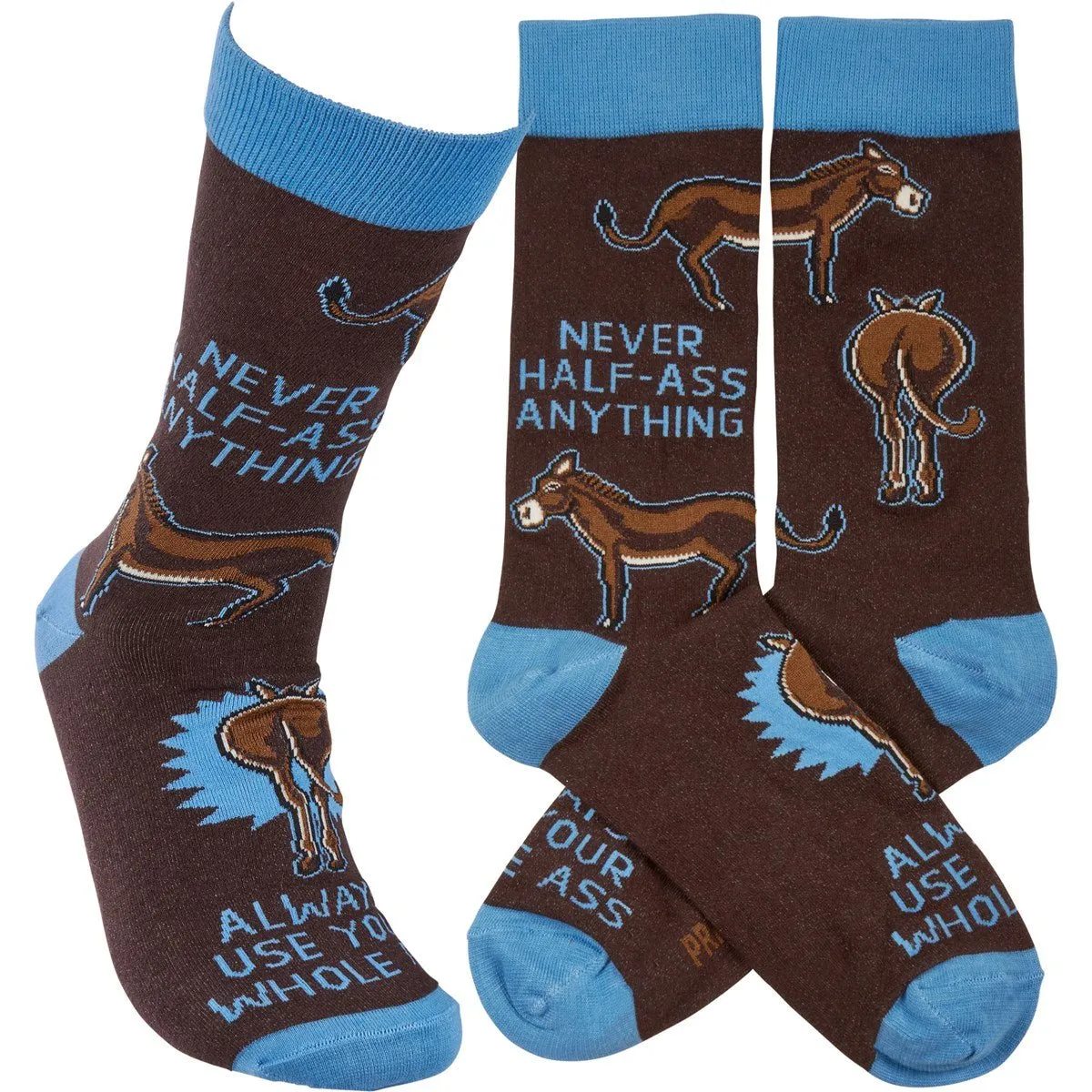 Always Use Your Whole Ass Funny Socks | Snarky Unisex Socks