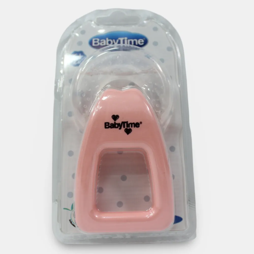 BabyTime Water Teething Ring with Handle - Pink