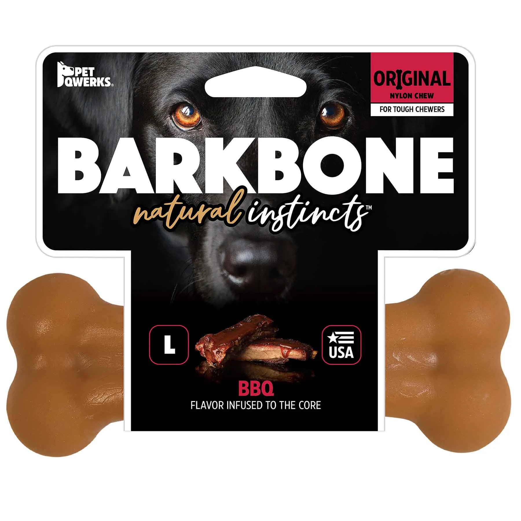 BarkBone Natural Instincts BBQ-Infused Nylon Dog Chew