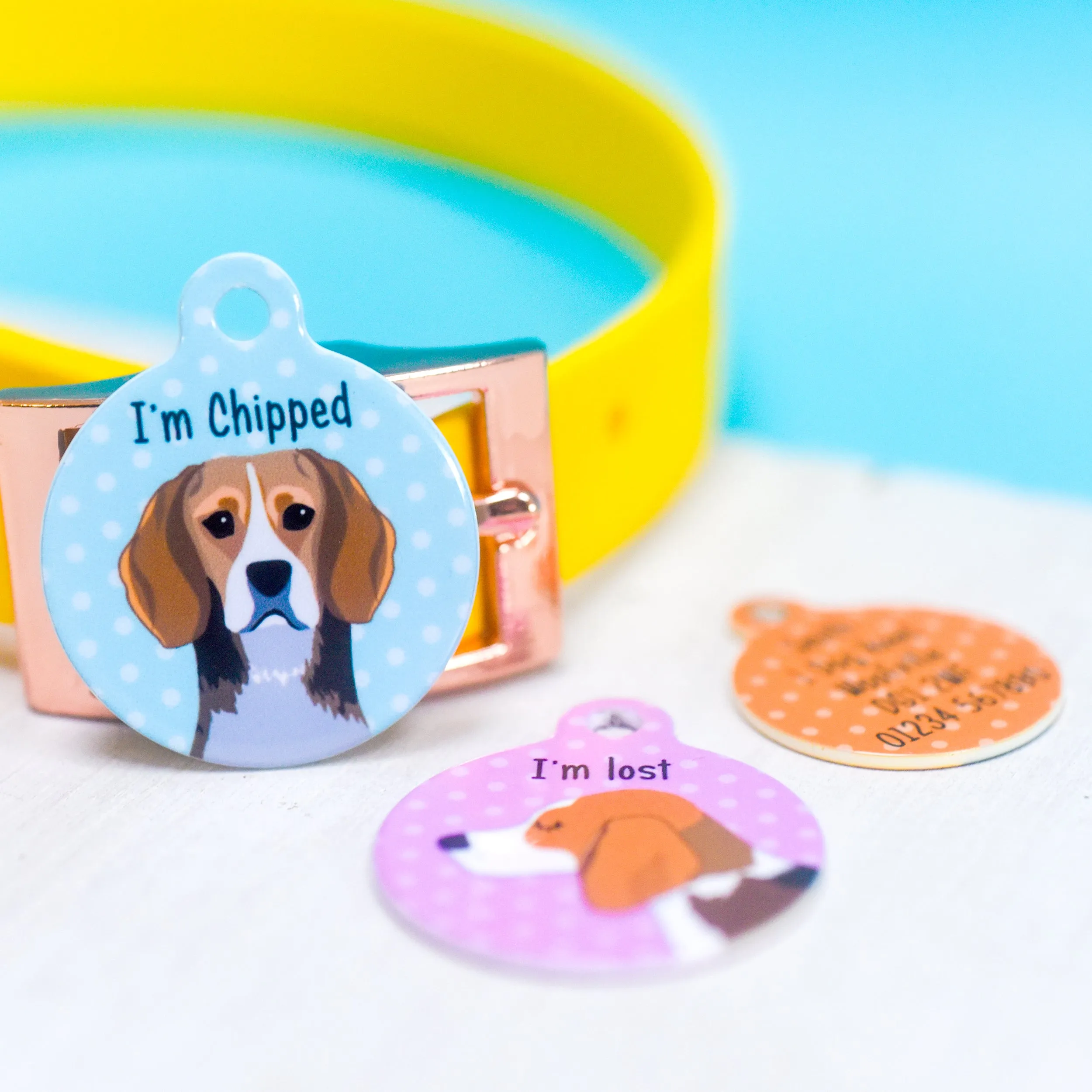 Beagle Personalised Dog Id Tag