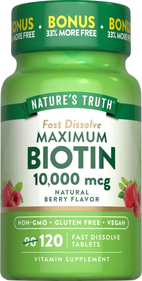 Biotin 10,000 mcg | Maximum Strength