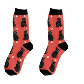 Black Cat  Happy Tails Socks