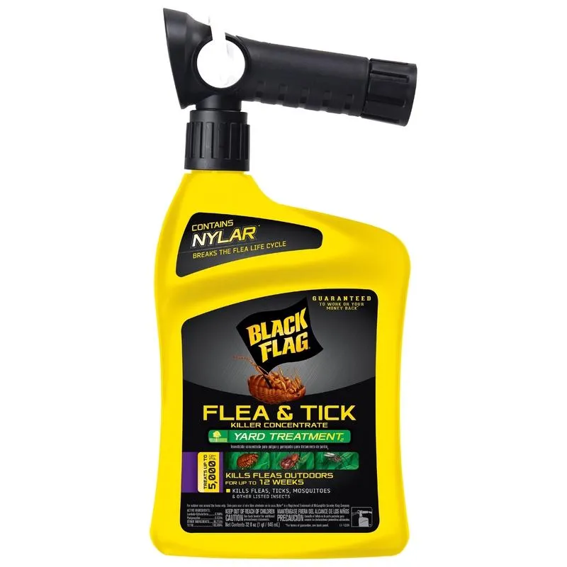 Black Flag Flea & Tick Killer Concentrate (Hose Connection) - 32 oz.