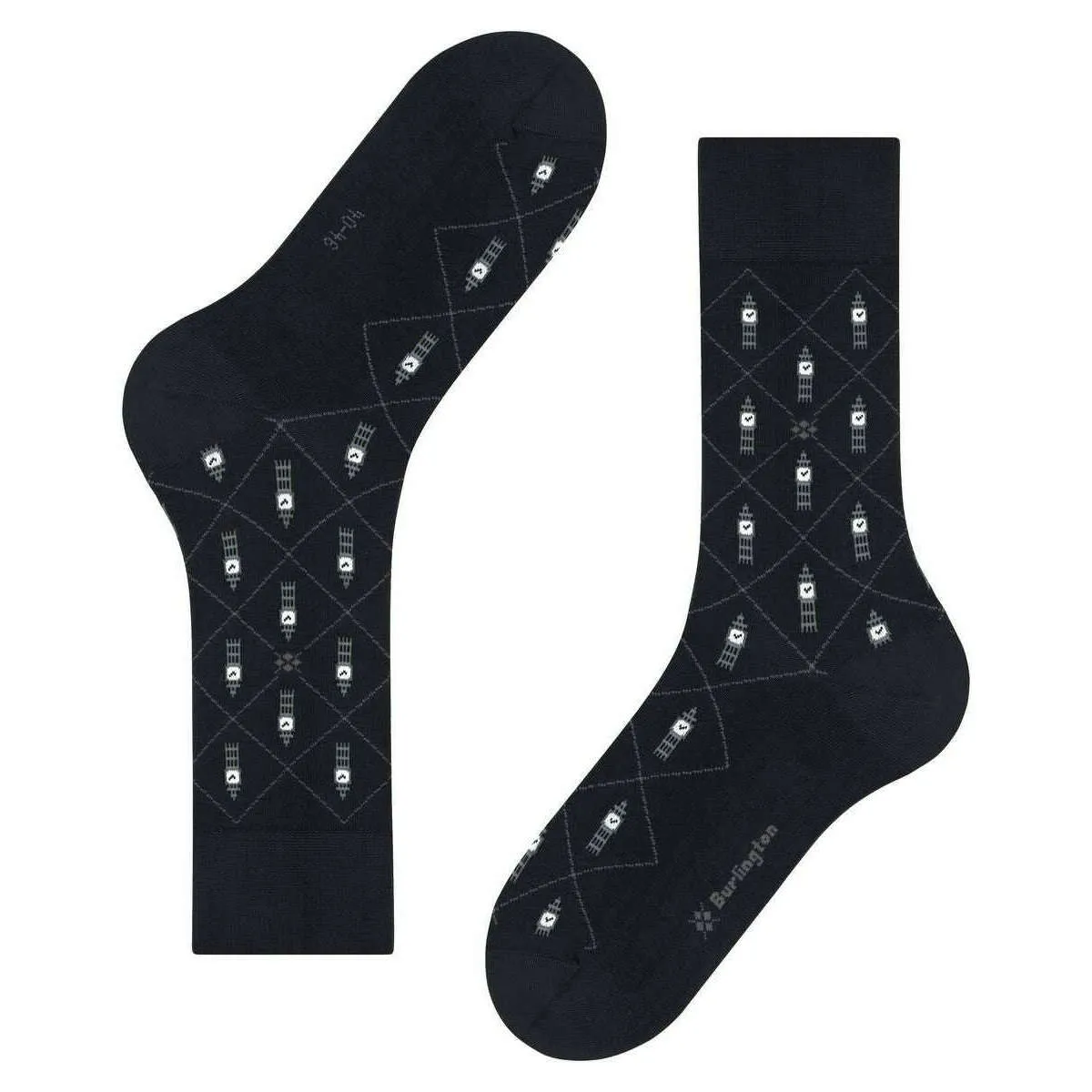 Burlington Big Ben Socks - Black