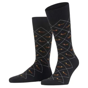 Burlington Dachshund Socks - Black