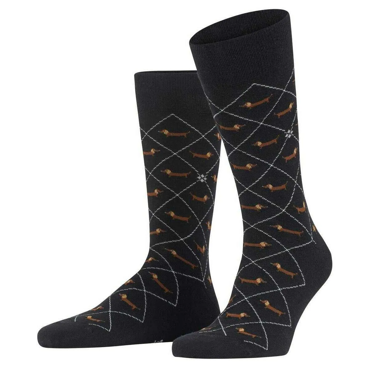 Burlington Dachshund Socks - Black