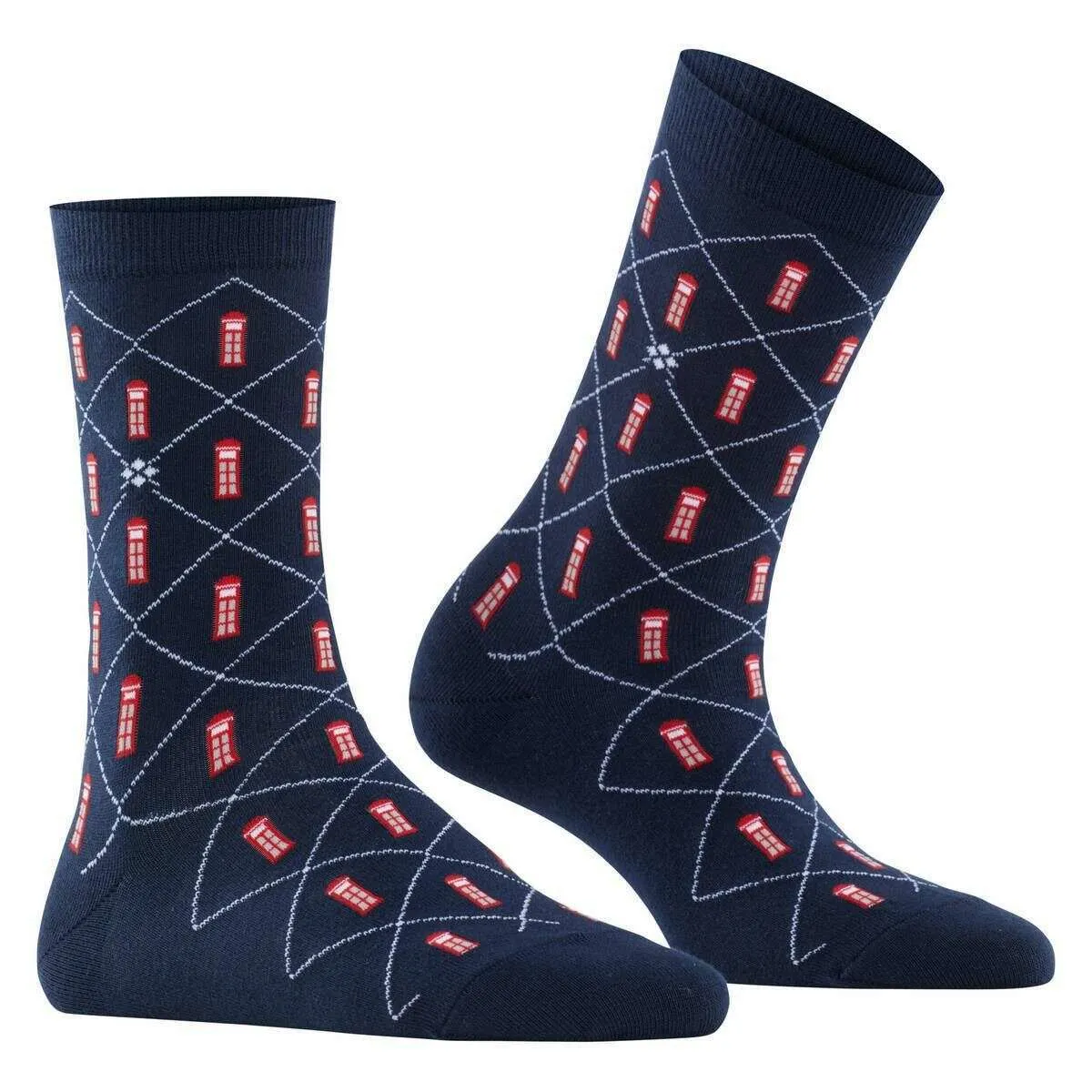 Burlington Navy Phone Booth Socks