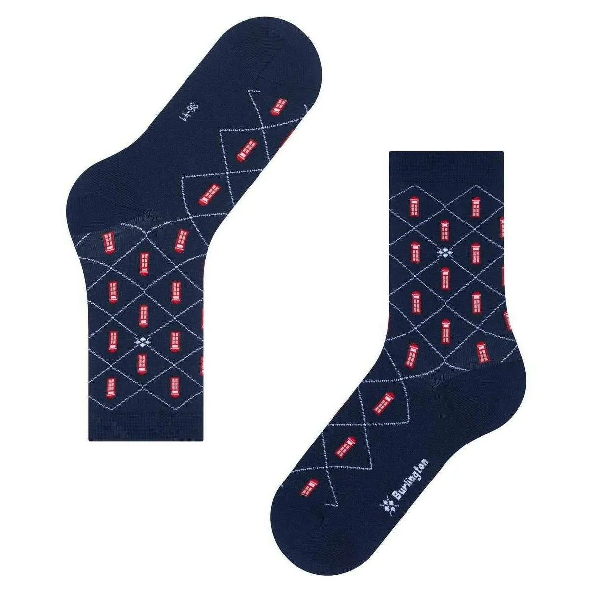 Burlington Navy Phone Booth Socks