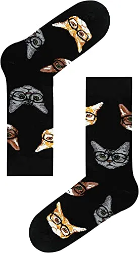 Cat Gifts for Cat Lovers Cat Owner Cat Dad Socks for Men Fun Novelty Cool Socks Cat Dad Gifts