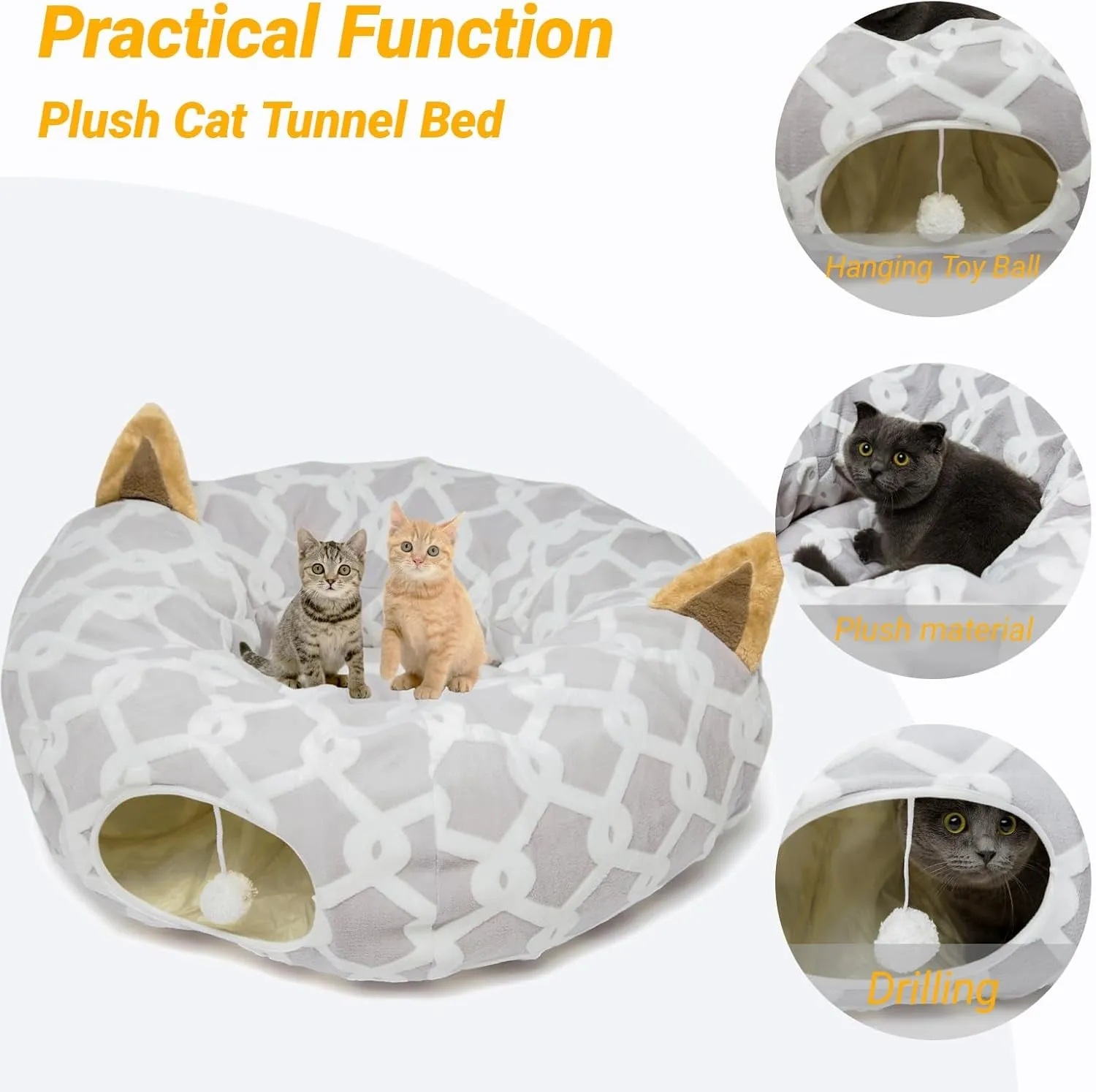 Cat Tunnel Bed - Meet Cozy Hideaway! 🐾🛏️