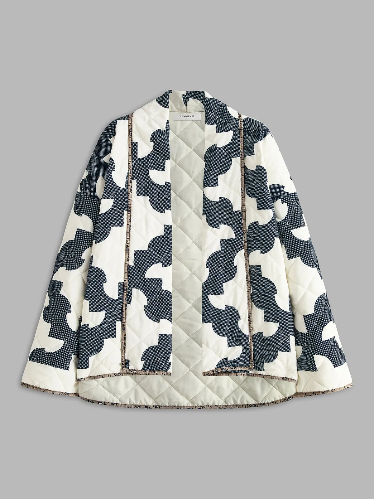 Chicmy-Autumn Jackets Outwear Color Block Printed Warm Jacket