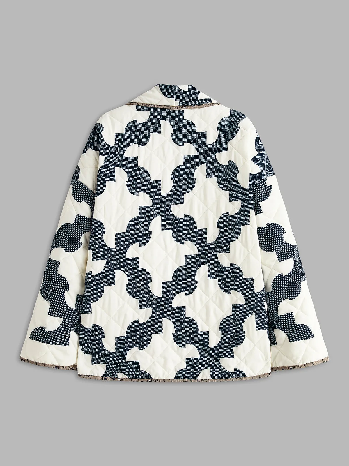 Chicmy-Autumn Jackets Outwear Color Block Printed Warm Jacket