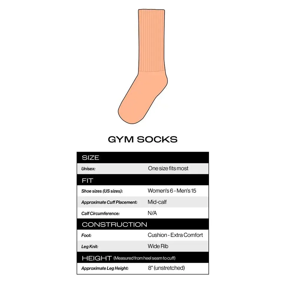 Cocktails First Questions Later Gym Crew Socks | Bleach White Funny Cotton Socks | Unisex