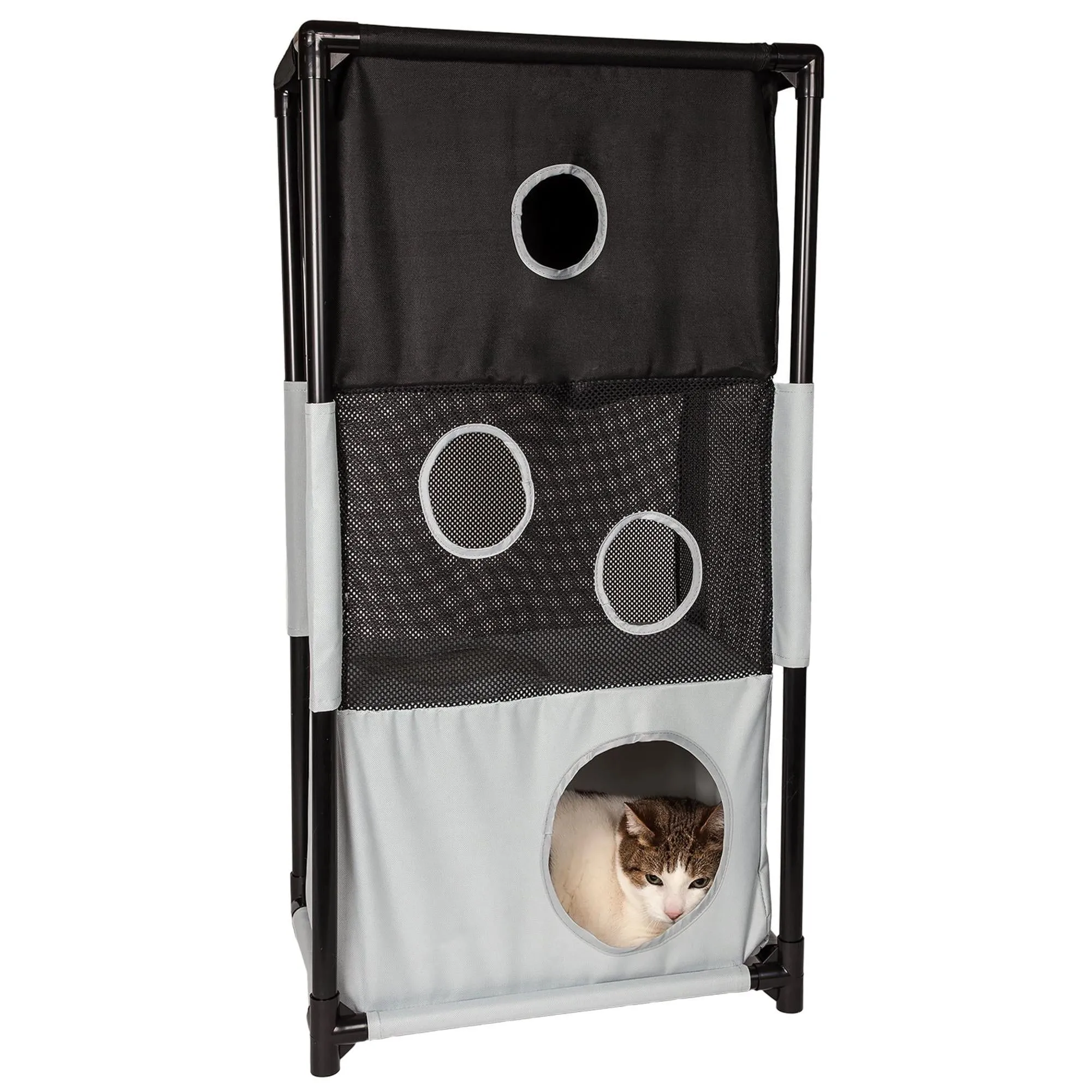 Collapsible cat house with multiple tunnels. HomeStyle