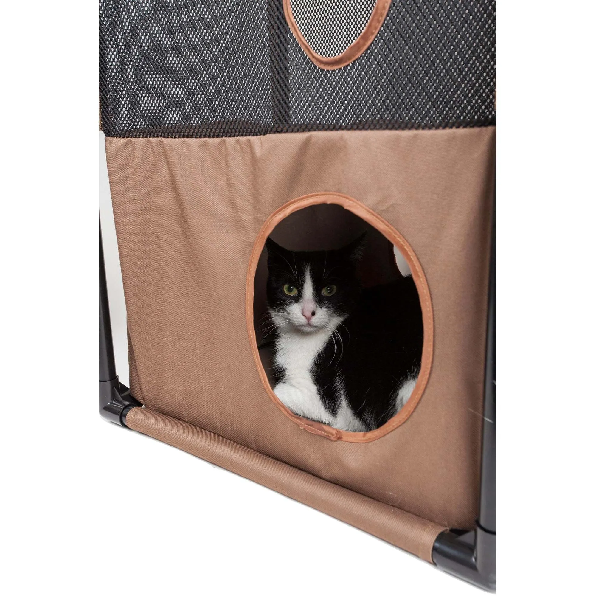 Collapsible cat house with multiple tunnels. HomeStyle