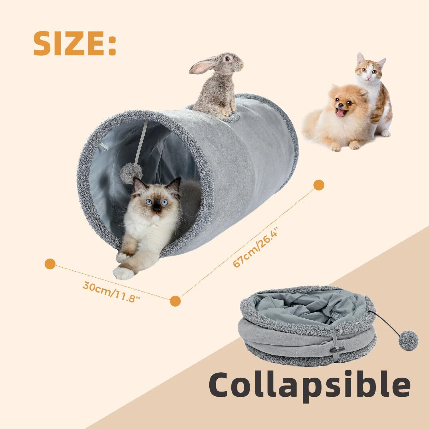 Collapsible Cat Tunnel 2 Windows