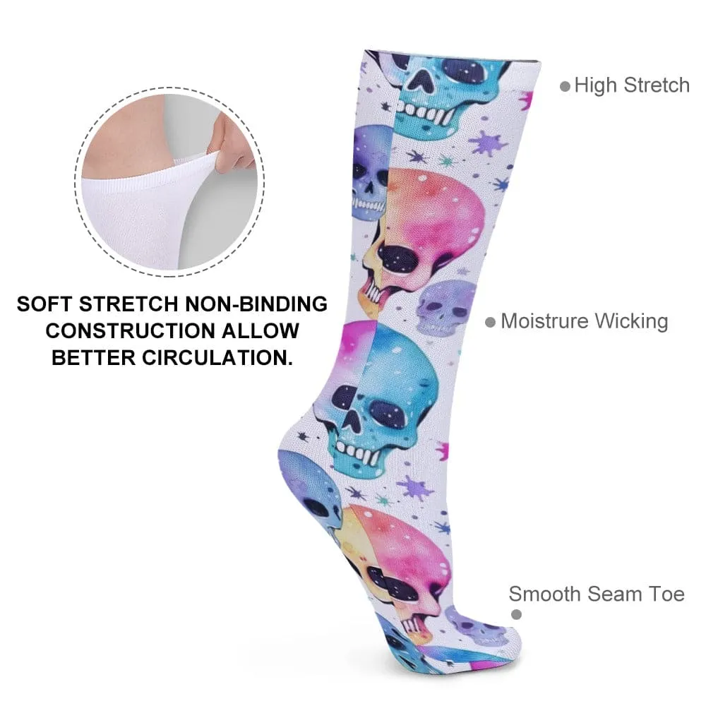 Colorful Skulls Soft & Comfortable Thick Socks