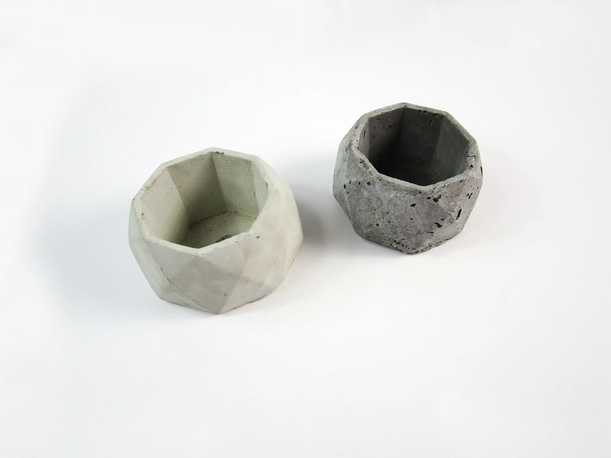 Decorative Item for Room Decor. Geometric Concrete Planter, Concrete Pot, Hand Made. FREE SHIPPING!