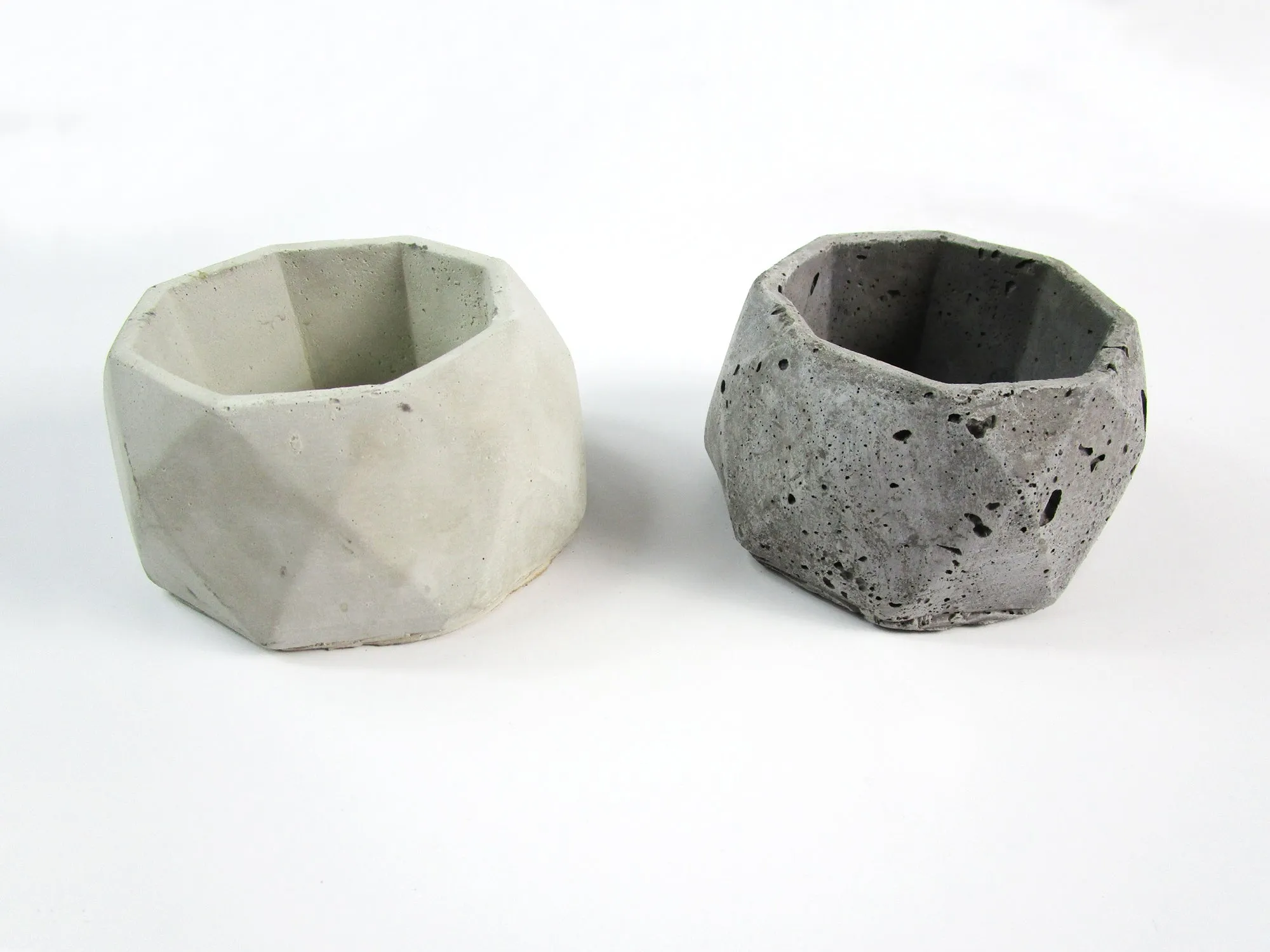 Decorative Item for Room Decor. Geometric Concrete Planter, Concrete Pot, Hand Made. FREE SHIPPING!