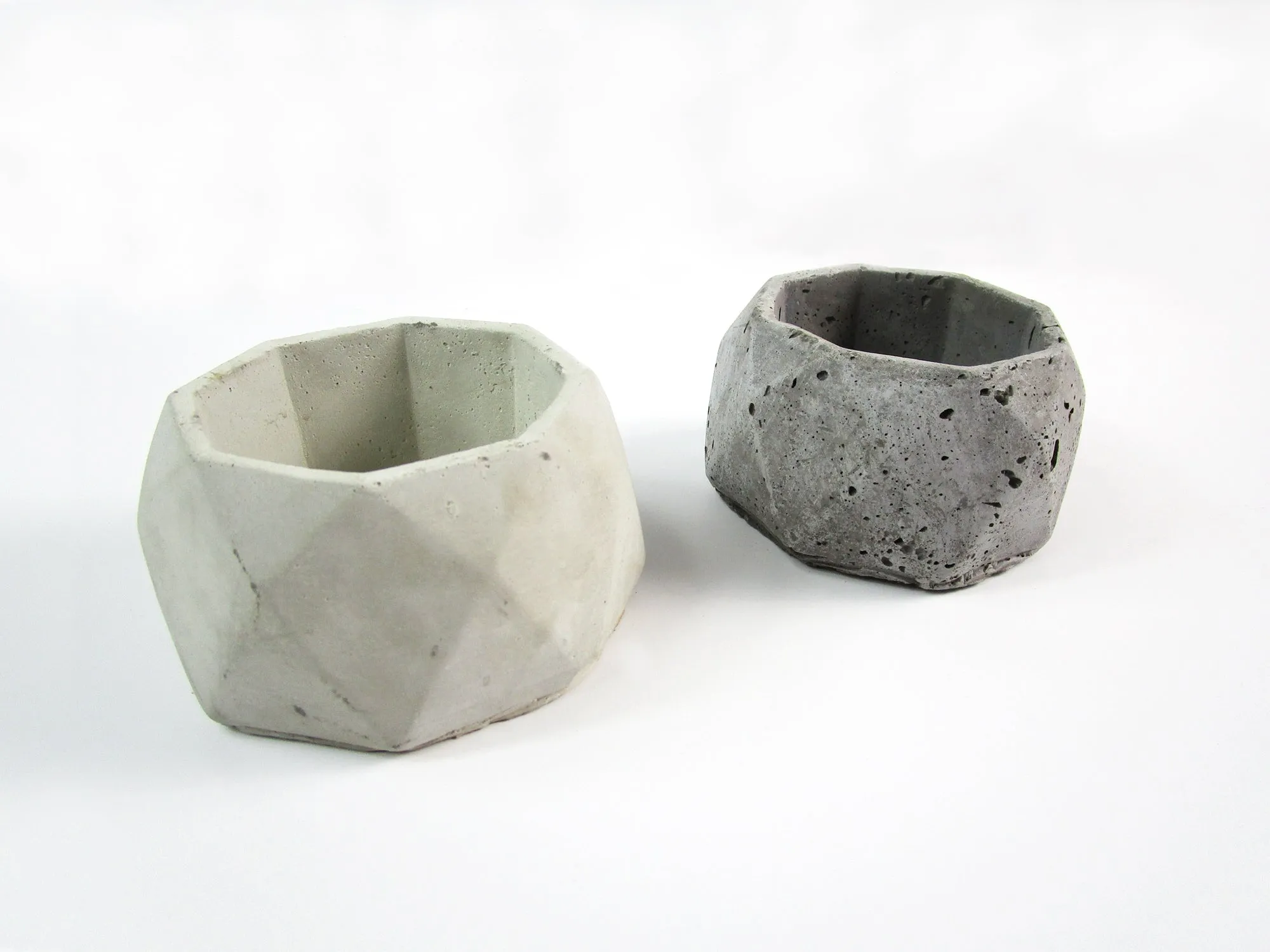 Decorative Item for Room Decor. Geometric Concrete Planter, Concrete Pot, Hand Made. FREE SHIPPING!