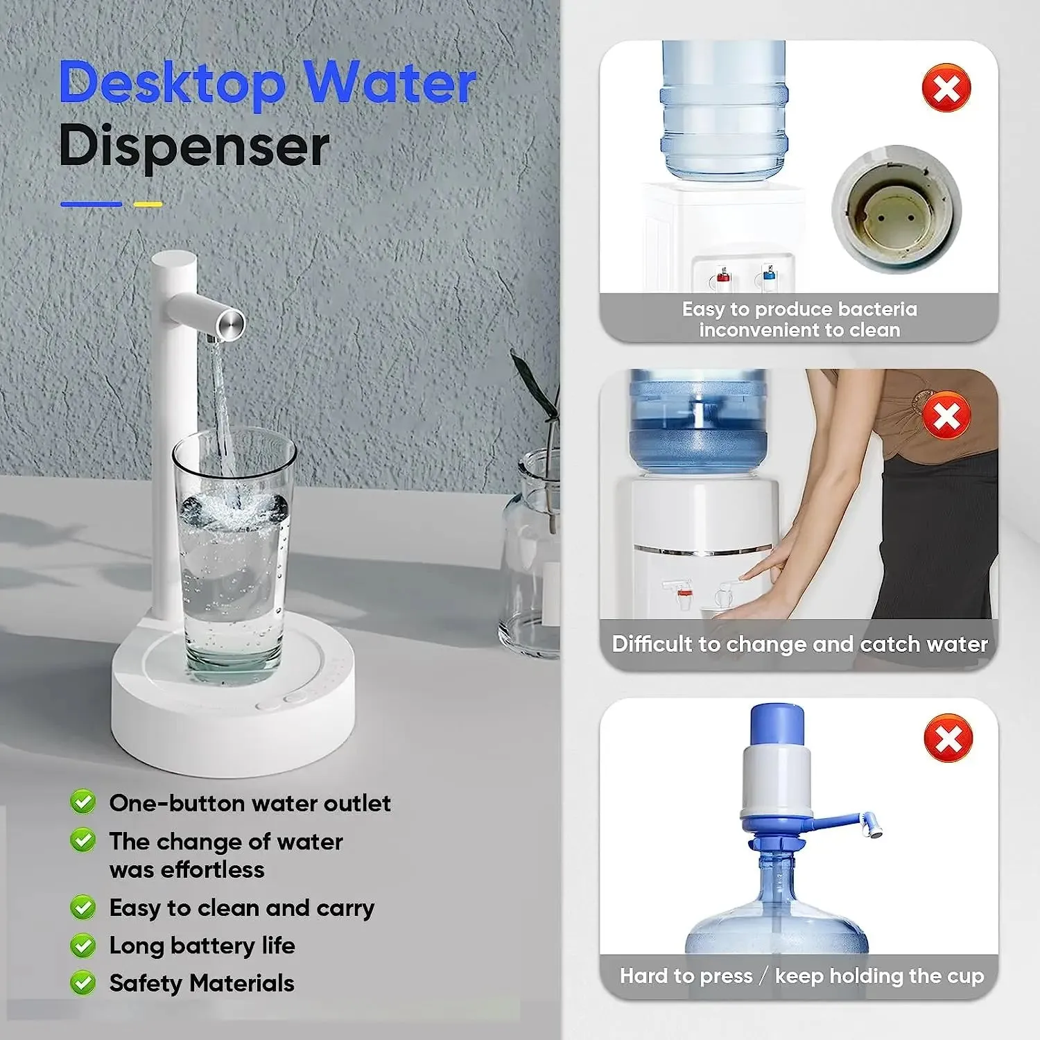 Desktop Water Bottle Dispenser, Smart