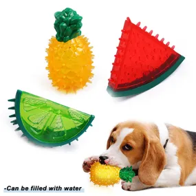 Dog Chew Toys with Water Fruit Shape