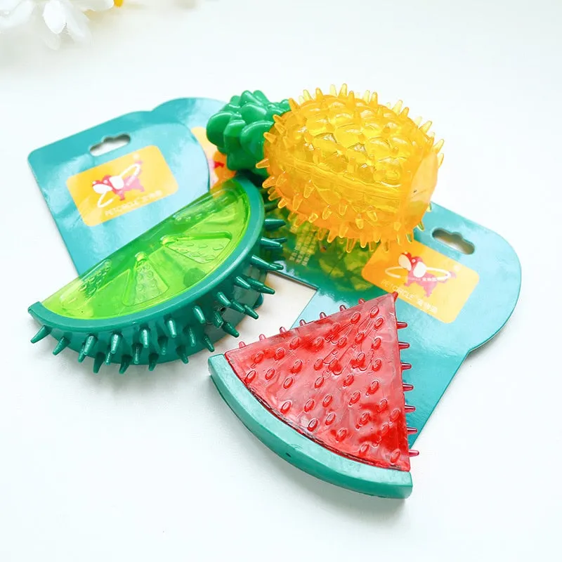 Dog Chew Toys with Water Fruit Shape