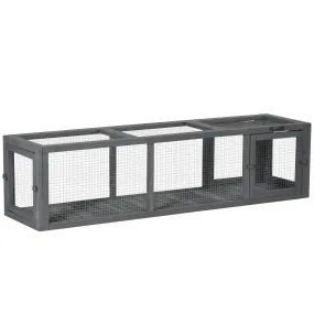 Extra Long Cat Tunnel with Multiple Entrances, 150Lcm - Dark Grey