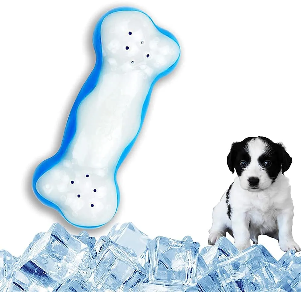 Frozen Blue & White Ice Bone Chew Toy