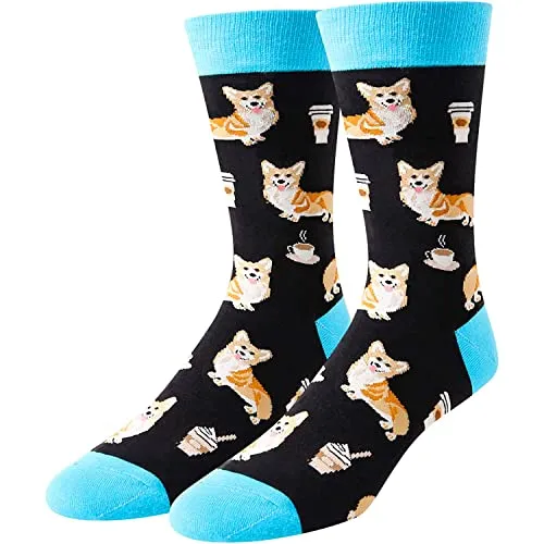 Funny Corgi Gifts for Men Gifts for Him Corgi Lovers Gift Cute Sock Gifts Corgi Socks