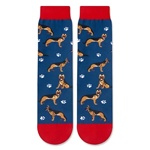 Gender-Neutral German Shepherd Gifts, Unisex German Shepherd Socks for Women and Men, German Shepherd Gifts Animal Socks