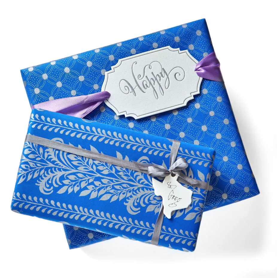 Gift Wrap | Tamed Vines | Blue