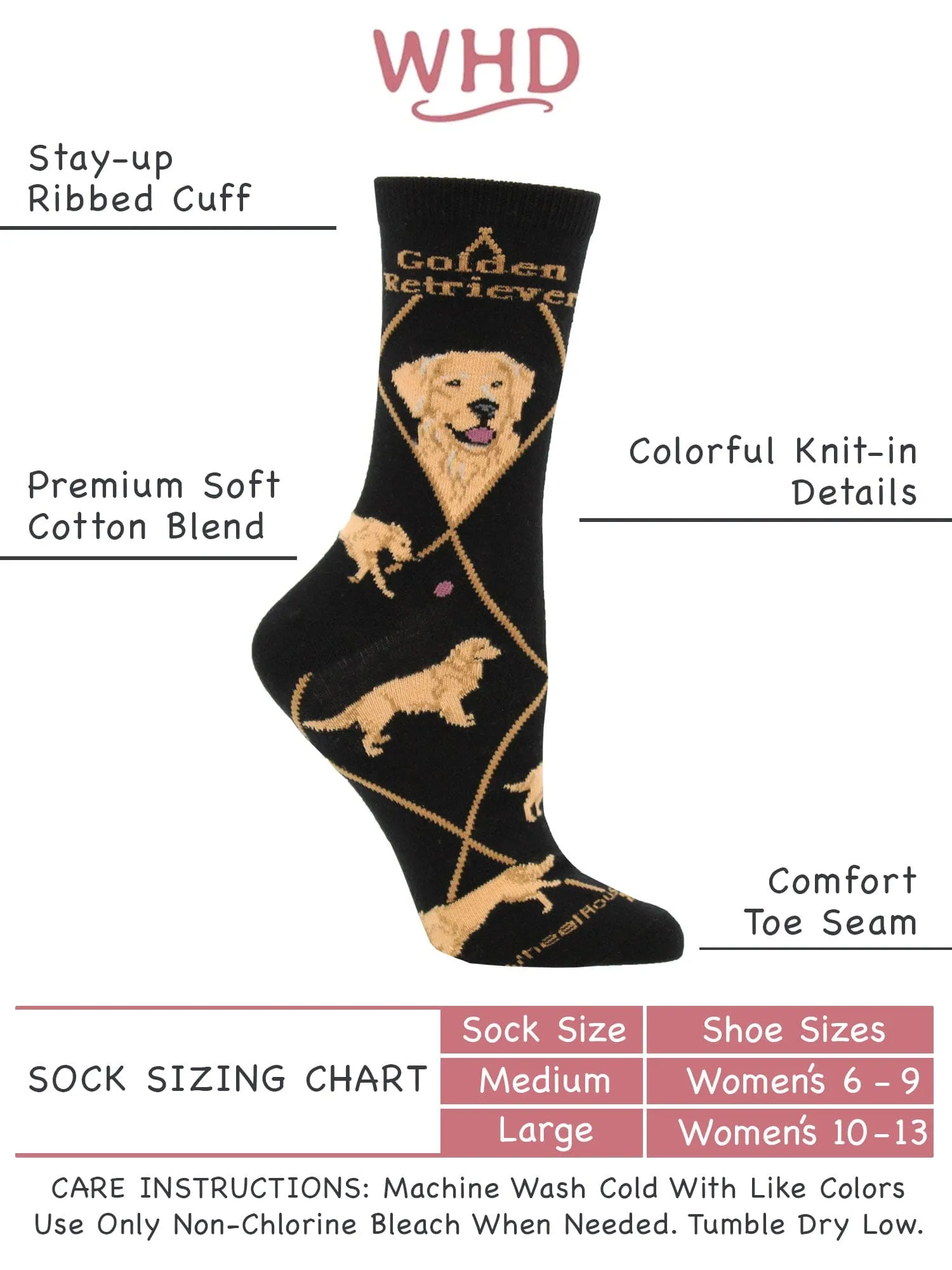 Golden Retriever Socks for Women and Men | Perfect Dog Lovers Gift