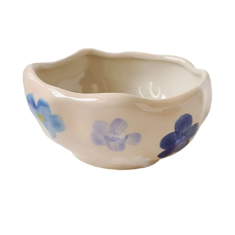 Hand Painted Irregular Ceramic Bowls