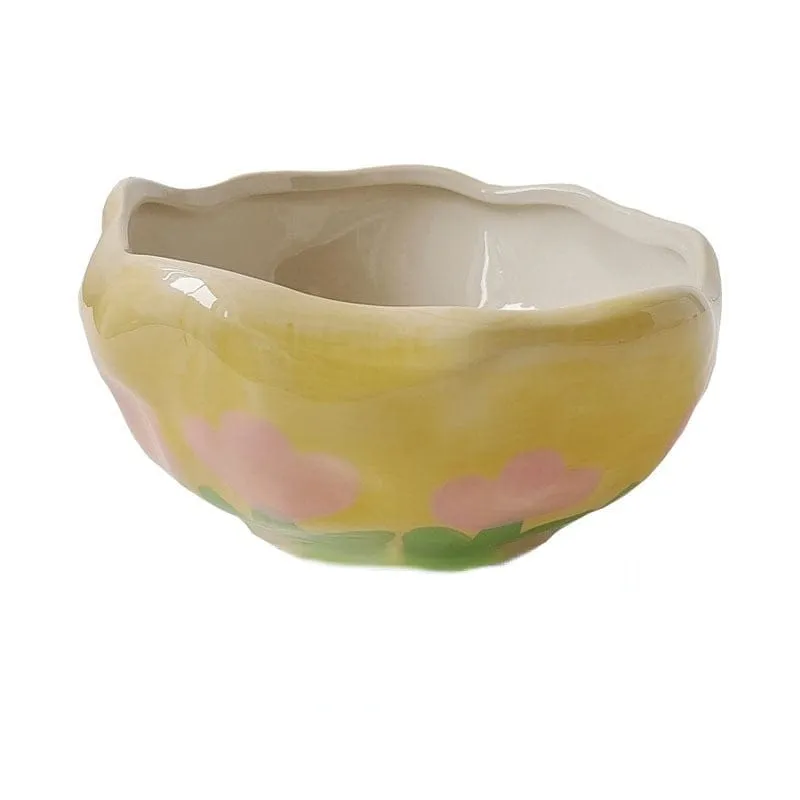 Hand Painted Irregular Ceramic Bowls