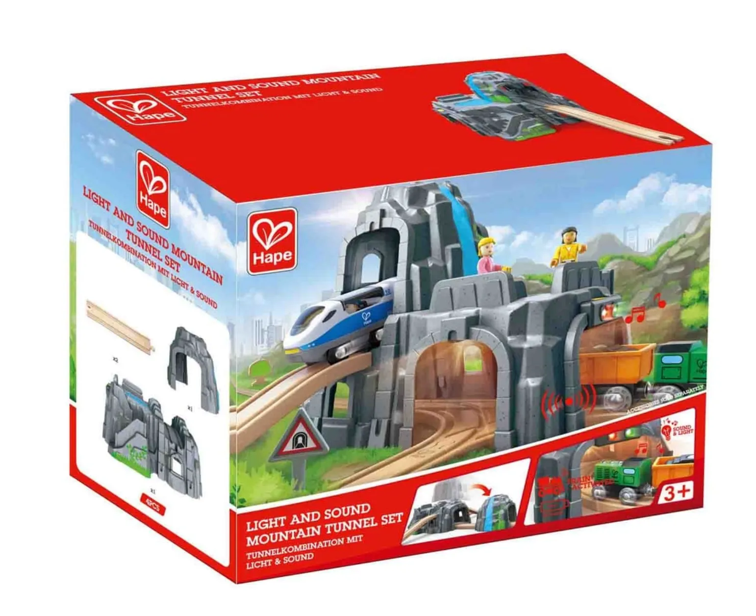 Hape Light and Sound Mountain Tunnel Set