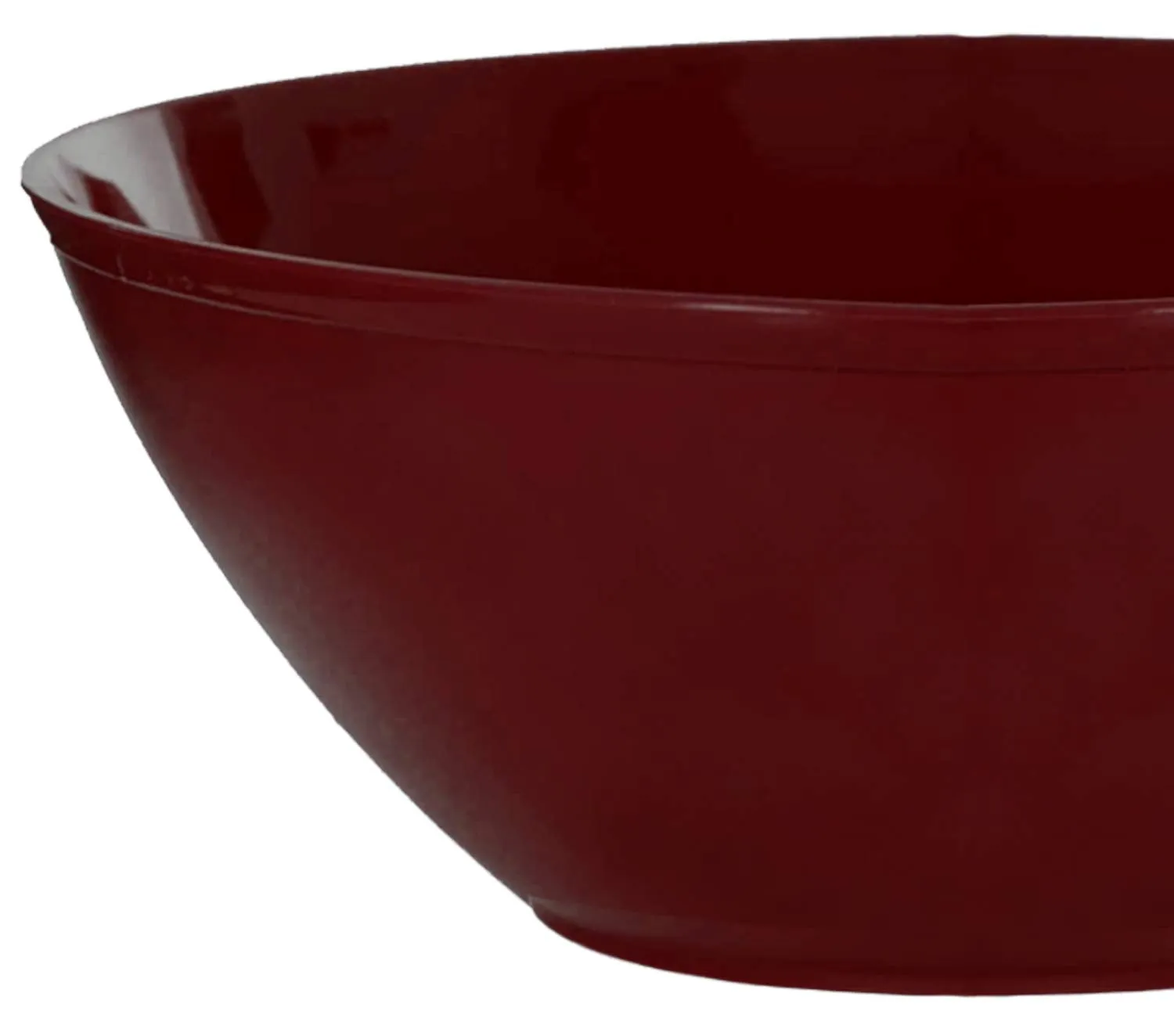 Heart Home Plastic Microwave Safe Unbreakable Mixing Bowl/Salad/Dining Table/Kitchen Plastic Bowl Set, 1500 Ml (Set of 6) Brown-KUBMART15663