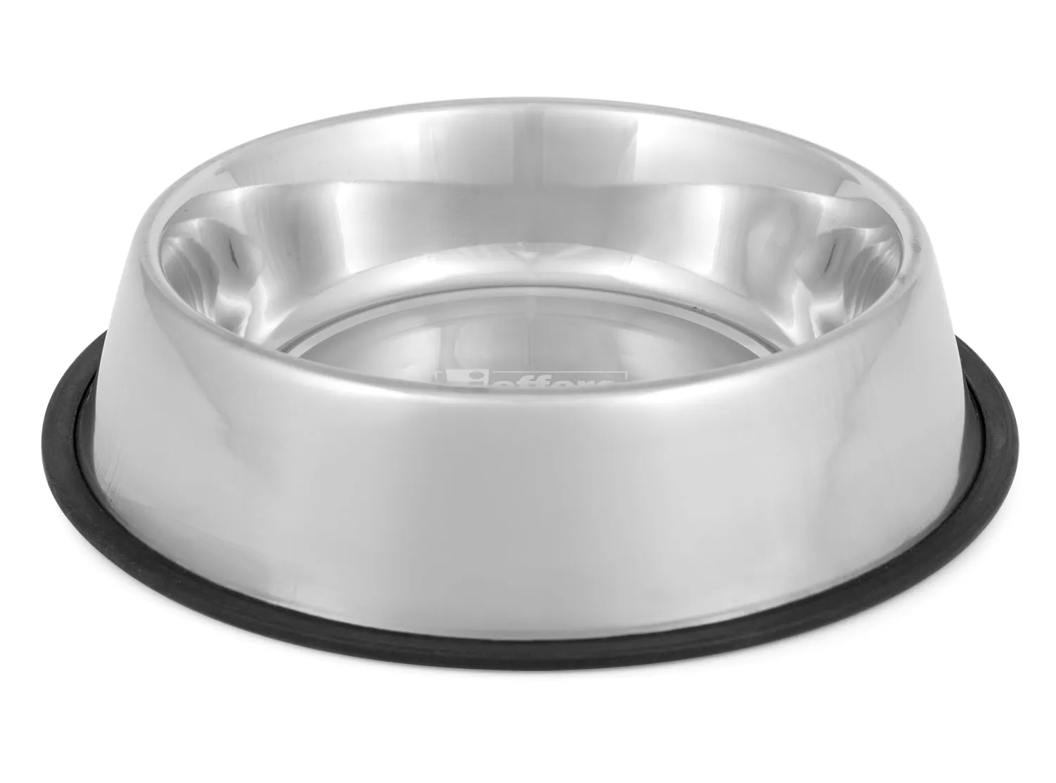 Jeffers No-Skid/No-Tip Stainless Steel Pet Bowls