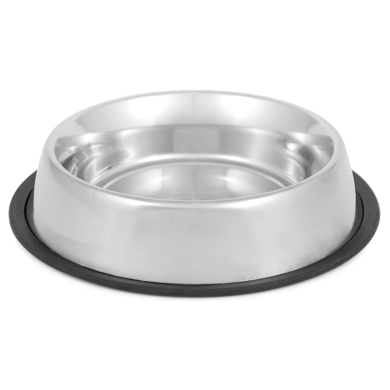 Jeffers No-Skid/No-Tip Stainless Steel Pet Bowls