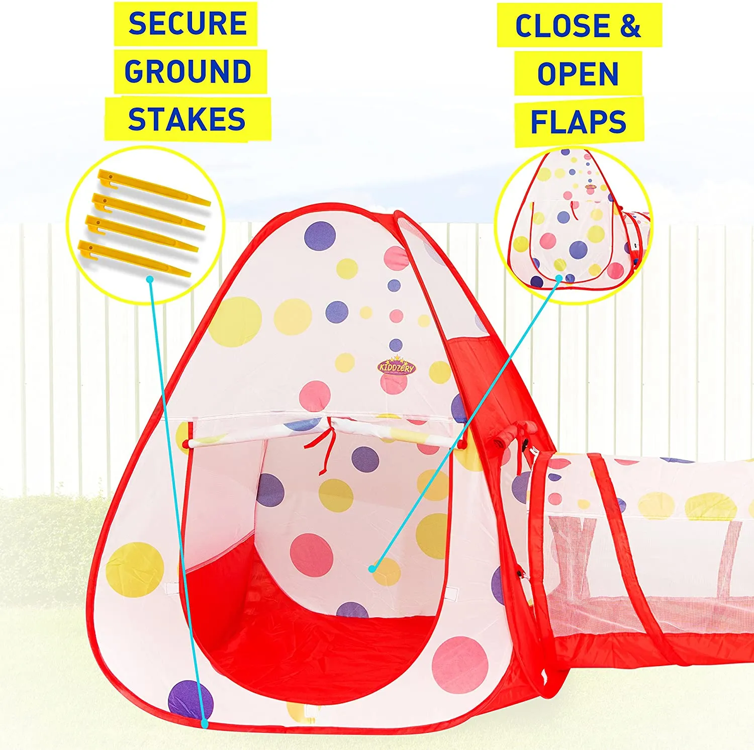 Kids Play Tent 3Pc Kids Play Tent Crawl Tunnel And Ball Pit Kids Play Tent With Basketball Hoop