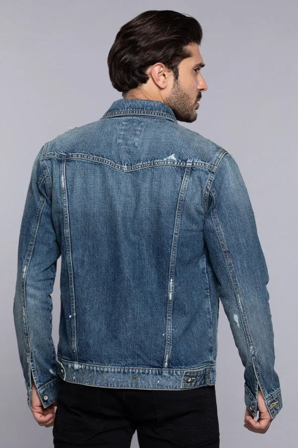 Med Blue Full Sleeves Denim Jacket