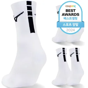 Mizuno Play Double Cushion Mid Sports Socks - 🏆 #17 - Sports/Outdoor - Best of December