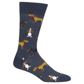 Multi Dogs Men's Crew Socks