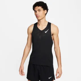 Nike AeroSwift Singlet | Black / Summit White | Mens