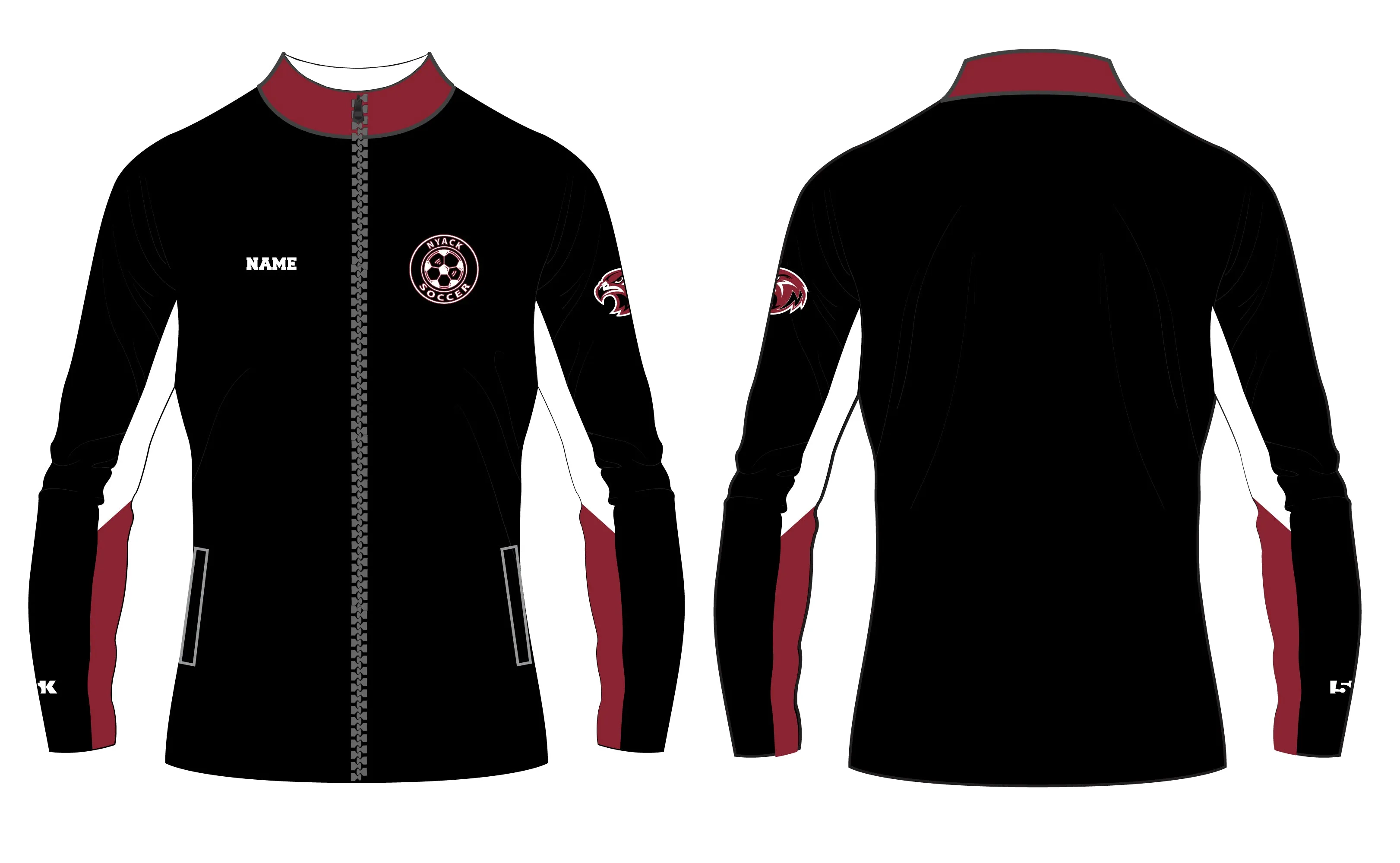 Nyack Soccer Sublimated Warm Up Full-Zip Jacket