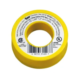 Oatey® 1/2 in. x 260 in. PTFE Yellow Thread Seal Tape – Display