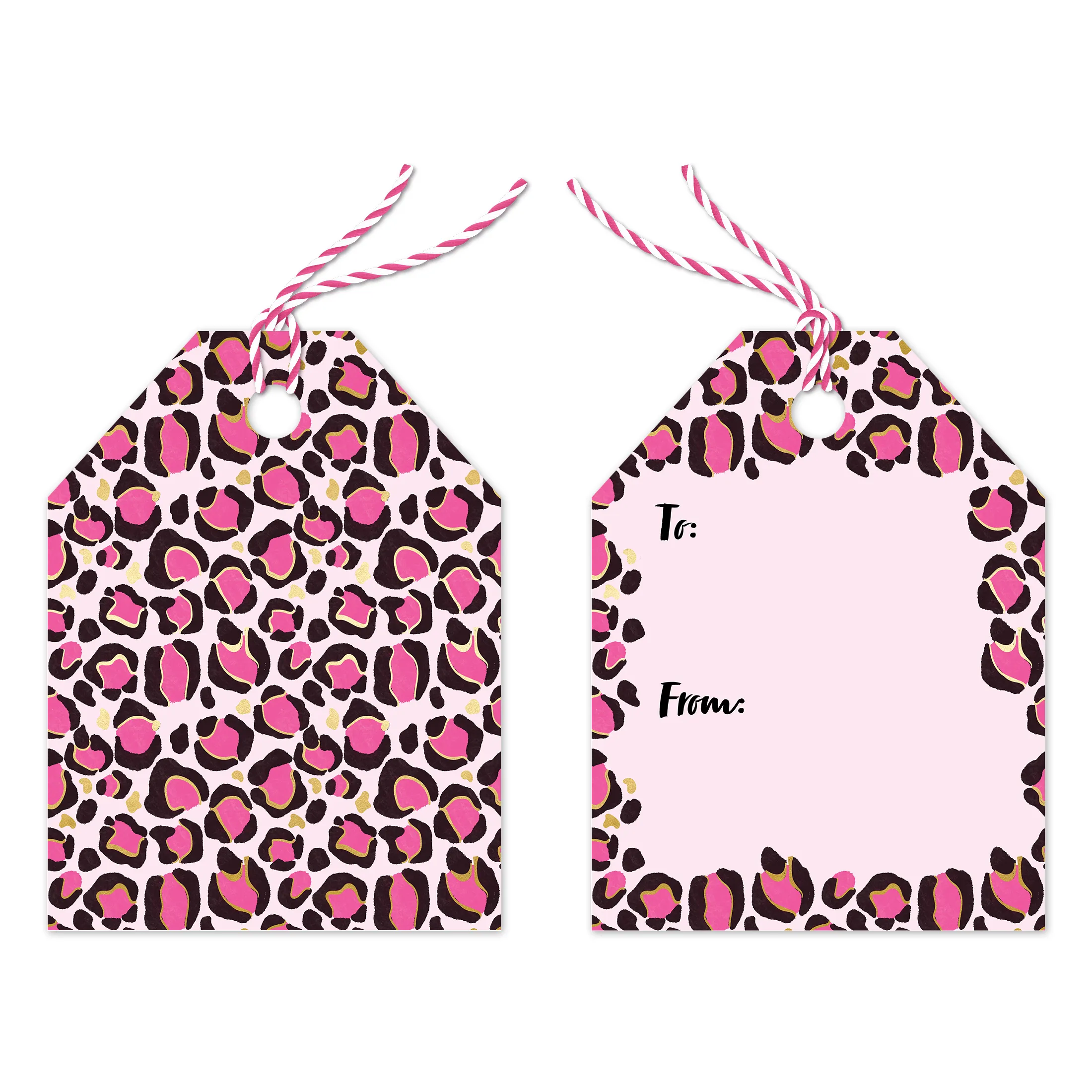 Pink Leopard Gift Tags