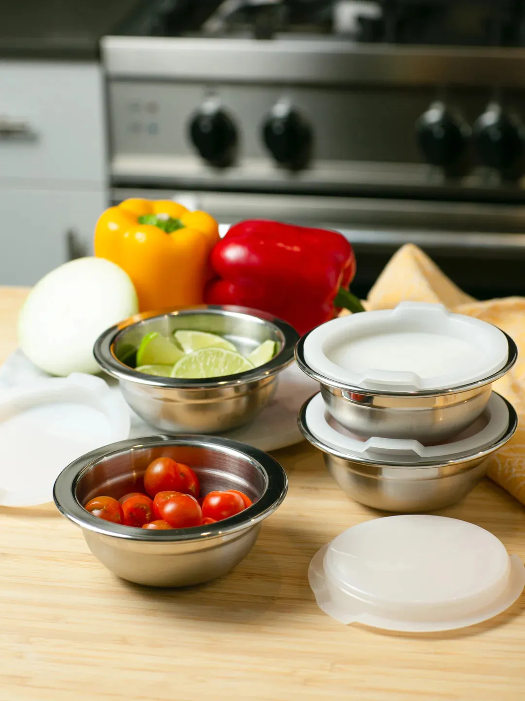 Prep Bowls With Lids (Set Of 4)